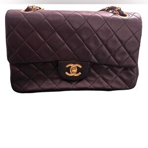 Chanel Black Quilted Shoulder Bag with Gold Hardware